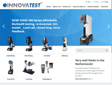 Tablet Screenshot of innovatest-europe.com